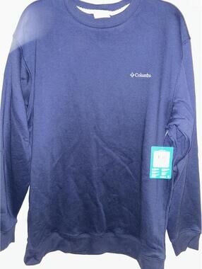 Columbia Men’s Crew Neck Navy Blue Sweatshirt Brand New with Tags Size XLarge